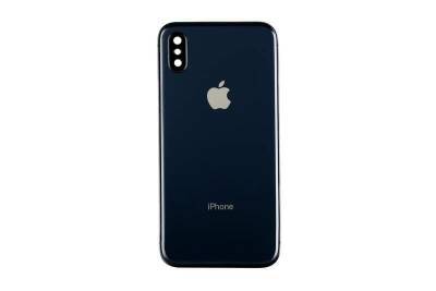 Apple iPhone X Kasa Kapak Siyah Boş - 1