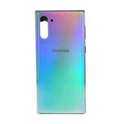 Samsung Galaxy Note 10 N970 Kasa Kapak Silver Çıtalı - 1