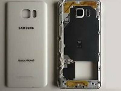 Samsung Galaxy Note 5 N920 Kasa Kapak Silver Çıtasız - 1