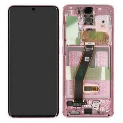 Samsung Galaxy S20 G980 Lcd Ekran Dokunmatik Rose Servis Gh82-22131c - 1