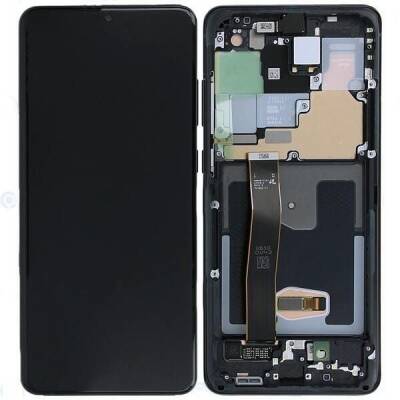 Samsung Galaxy S20 Ultra G988 Lcd Ekran Dokunmatik Siyah Servis Gh82-22327a - 1