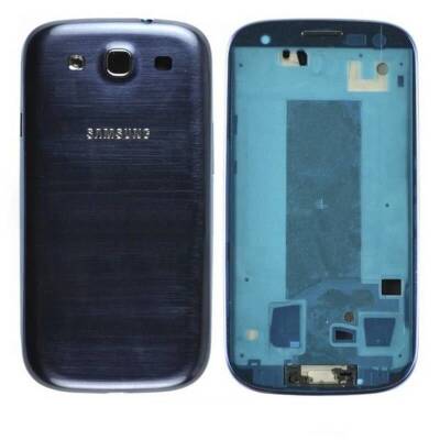 Samsung Galaxy S3 i9300 Kasa Kapak Mavi Çıtalı - 1