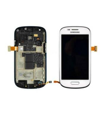 Samsung Galaxy S3 Mini i8190 Lcd Ekran Dokunmatik Beyaz - 1