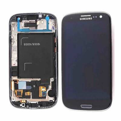 Samsung Galaxy S3 Neo i9300i i9301i i9308i Lcd Dokunmatik Ekran Mavi Revizyonlu - 1