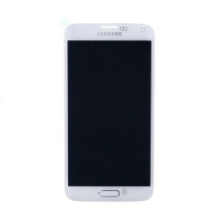 Samsung Galaxy S5 G900 Lcd Ekran Dokunmatik Beyaz Servis GH97-15959A - 1