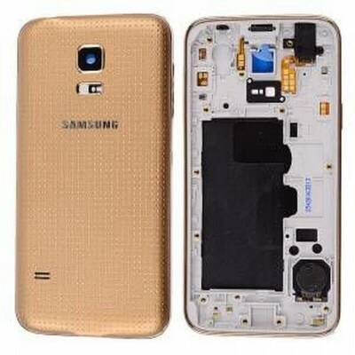 Samsung Galaxy S5 Mini G800 Kasa Kapak Gold Duos Çıtasız - 1