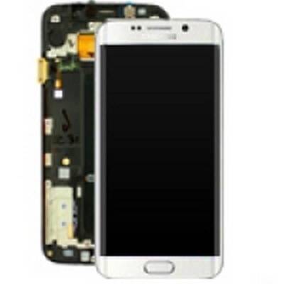 Samsung Galaxy S6 Edge G925 Lcd Ekran Dokunmatik Beyaz Servis GH97-17162B - 1