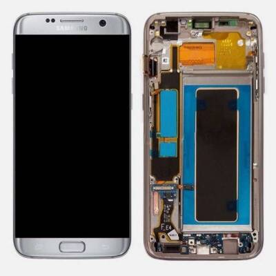 Samsung Galaxy S7 Edge G935 Lcd Ekran Dokunmatik Gümüş Servis GH97-18767B - 1